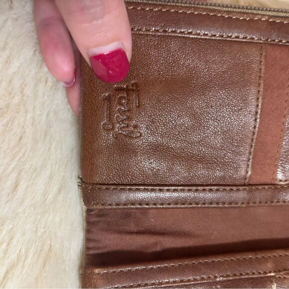 Fossil Gray and Brown Studded Wallet - Picture 4 of 6